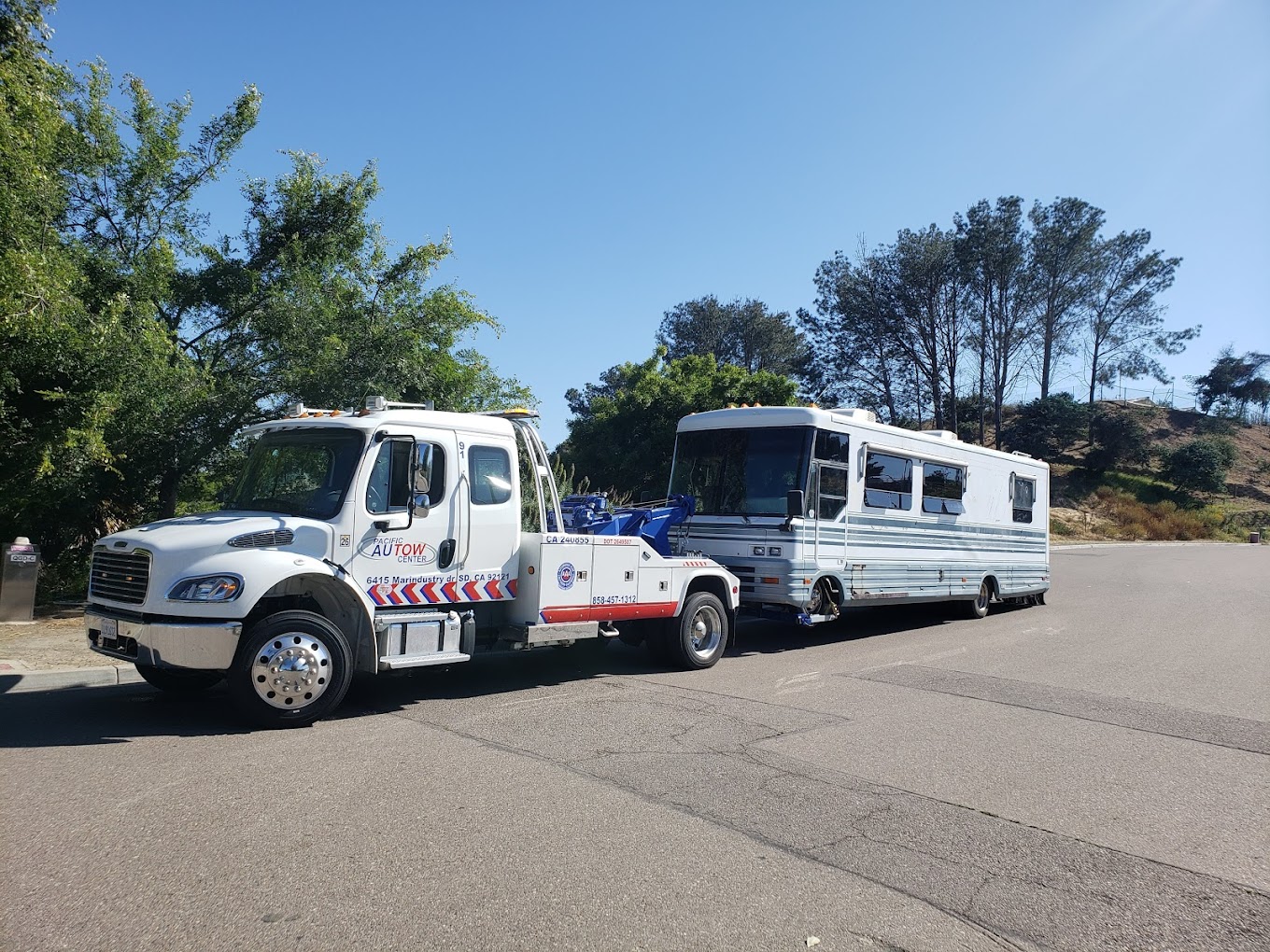 RV towing service in Poway